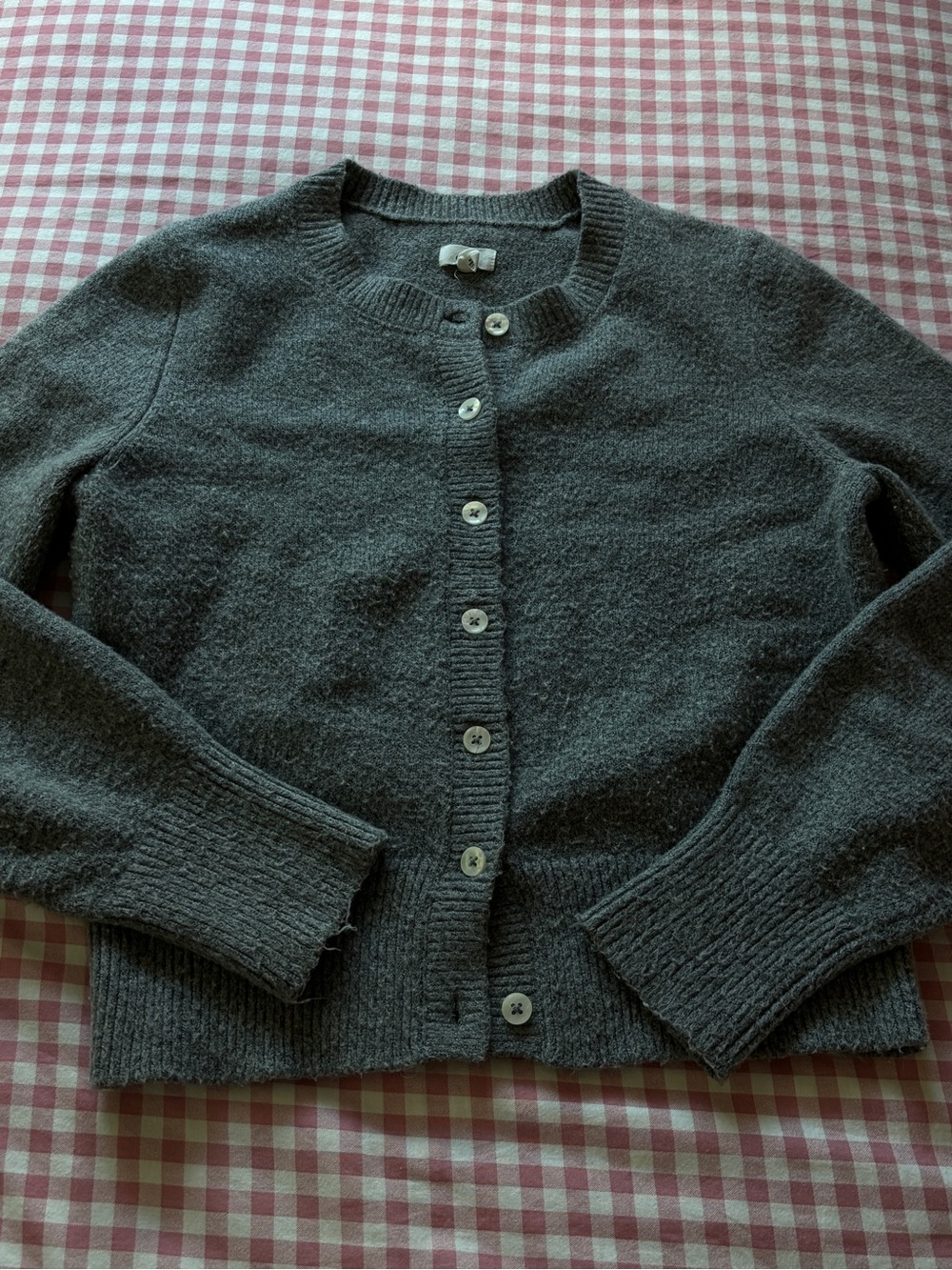 Aerie Grey Button Up Cardigan